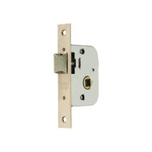 MCM – 1510-2-45 – Chiusura da infilare in legno per serrature da passaggio – Finitura in ottone, Ingresso 45 mm