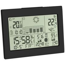 Tfa Dostmann 35.1155.01 Estación Meteorológica Digital Con Sensor Remoto, 16,8 X 13,6 X 6,4 Cm, Negro