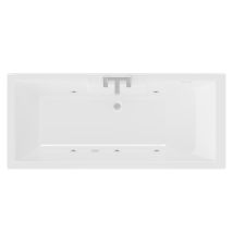 Legend Baths - Legend 1700mm X 750mm Left Hand 6 Jet Chrome Flat Jet Single Ended Whirlpool Bath
