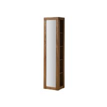 Scaffale Con Specchio In Legno Di Rovere 44x35x190 Oliato - Natur Montreux 61
