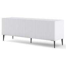 Bim Furniture - Mueble De Tv Ravenna B 150 Cm 3d Blanco Mate + Patas