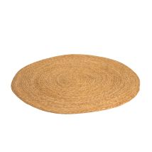 Alfombra redonda de fibra natural Bali Bulrush – 120 cm – Estilo boho – Ideal para interiores y exteriores