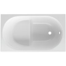 Casco Bañera Rectangular Mod. Rubino Con Asiento - 120x70 Cm Sin Panel