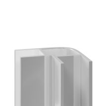Wholepanel - 5mm Bright Polished Aluminium Wall Panel External Corner Trim
