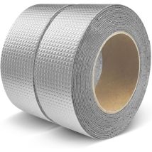 Ruban Butyle D'Étanchéité 50mm X 5m – Aluminium Hydrofuge Pour Toitures – Résistant À L'Humidité Et Aux Produits Chimiques