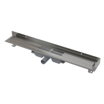 Alcadrain - Duschrinnen - Duschrinne Wall Low 95 Cm, Mit Rand Für Vollrost Und Festem Kragen Zur Wand, Edelstahl Apz116-950