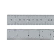 Fisher – Steel Ruler 300mm (12 inches) – Satin Chrome Finish – Photo-Etched Markings – Durable Measuring Tool