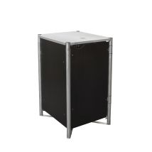 Hide - Metall Mülltonnenbox Für 1 Mülltonne 240 Liter Schwarz 81x70x115 Cm