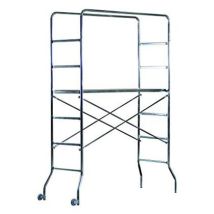 Marchetti - Mini Ponteggio Trabattello Scala In Acciaio Zinc. Supertrio H.2,18 Mt