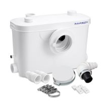 Hebeanlage 400w Sanitär Abwasserpumpe 100l/min 6,5m Vertikale Förderstrecke Mit 3 Einlässen Für Toilette, Waschbecken Und Badewanne Mit Kohlefilter - 