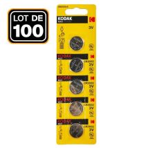 Paquete De 100 Pilas De Botón De Litio Kodak Cr2032 3v 210mah