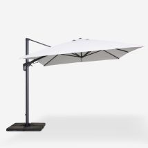 Elios Parasols – Parasol Déporté 3x4m Pivotant – Poteau En Aluminium – Toile Polyester 220g/m² Anti-uv – Rotation 360° Et Inclinaison Ajustable