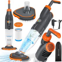 Kesser Aspirador De Piscina Con Batería Recargable Aspirador Eléctrico De Mano Aspirador De Piscina Con Filtro Y Sistema De 2 Velocidades Set De 