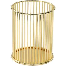 Jormftte - Gold Metal Pen Holder For Desk Makeup Brush Cup Pencil Holder Home Office Organizer