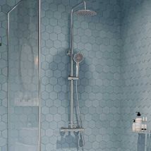 Gainsborough - Gdre Thermostatic Bar Mixer Shower Adjustable Drencher Heads Round