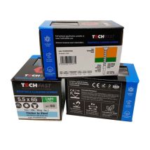 Forgefix - Techfast Timber To Steel Csk/wing Screw No.3 Tip 5.5 X 40mm Box 100 For