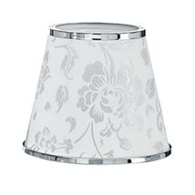 Paralume Boeme bianco cromo in polvinilico con disegni floreali – 8031432811195 – Illuminazione per interni – Abat-jour