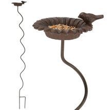 Vogeltränke Auf Spiralförmigem Bein 128