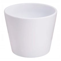 Maceta De Cerámica Blanca, 8,5 Cm