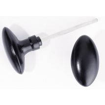 Juego De 2 Pomos De Puerta De Aluminio Lacado Oliva Alpertec