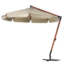 Piushopping - Ombrellone Decentrato 3x3 Da Giardino Per Esterno Palo Laterale In Legno