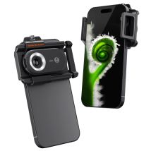 Spider Farmer Lupa De Microscopio De Tricomas 200x - Lupa De Bolsillo Para Teléfono Inteligente Con Led Y Uv, Nano Zoom, Cpl, Clip Para Teléfono