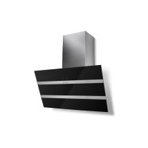 Cappa Inclinata Decorativa 80cm 68db 730m3 / H Nero / Acciaio Inox - 5513357 Faber