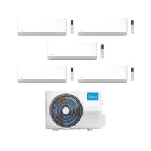 Midea Climatiseur Penta Split Série Breezeless E 9+9+9+9+18 Avec M5oe-42hfn8-q Inverter R 32 Wi-fi Classe A++