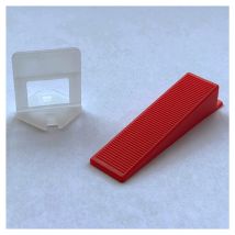 Tileasy - Pack Of 100 2mm Tile Wedge Levelling Bases - Twlb100/2mm