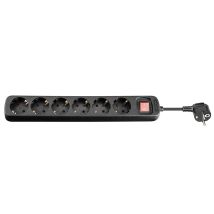 Chilitec - Goobay 51290 Base Múltiple 1,5 M 6 Salidas Ac Interior Negro