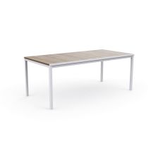 Tavolo Da Giardino Keter Porto 200x95x75 Cm Deco Coat Piano Effetto Legno Frassino