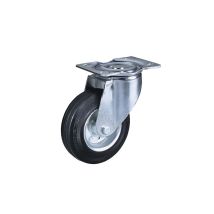 Doc Utensili - Roues Industrielles En Caoutchouc Avec Plaque Pivotante - Ø Mm. Plaque 85 Mm.100x80