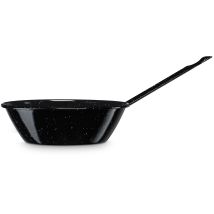Levante Sartén Freidora Inducción 26 Cm Acero Esmaltado, Sartén Honda 3,8 L Todo Tipo Fuego, Horno Negro - Briebe