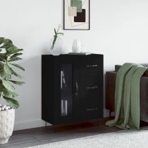 Sideboard Black 69.5x34x90 Cm Engineered Wood Vidaxl