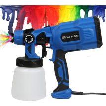 Dayplus - 550w Farbsprühsystem Elektrische Farbspritzpistole Farbsprühpistole Mit 3 Sprühmustern, 800ml, 100-450ml/min, Einstellbarem Luftstrom Und 
