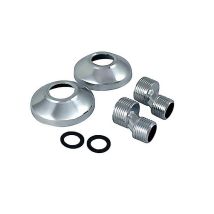 Juego de excéntricas grandes para griferías – Entrada 1/2 pulgada macho – Salida 3/4 pulgada macho – Diámetro 90 mm