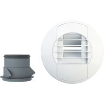 Bouche Hygroréglable Pour Sdb Avec Wc À Détecteur 45/45 M3/h Alize Hygro Vision - Axelair - Bhse154545