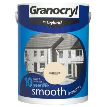 Granocryl Smooth Exterior Masonry Paint - 5l - Buttermilk