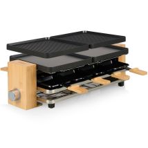 Princess Raclette Pure 8 Negra Madera Para 8 Personas