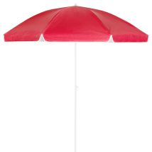 Kingsleeve - Parasol Inclinable Parasol De Jardin Avec Protection Uv50+ Parasol De Plage Réglable 180 Ou 200 Cm Rot - 200cm (de)