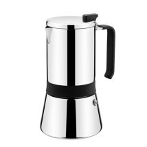 Monix Aroma Italienische Kaffeemaschine, 18/10, Edelstahl, Grau (stahl), 9,5 Cm, 4 Tassen