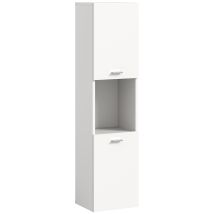 Chb Collection - Boston Hochschrank Bad 2 Türen 1 Fach Weiß.