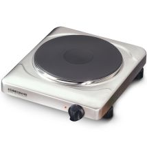 Kochplatte THS 2022/E – Edelstahl – 2000 W – 1 Kochzone – 29 x 35,5 x 8 cm – Rommelsbacher