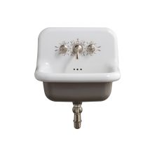 Lavabo In Ceramica Retro 60 Cm - True Colors - Classico - Bianco