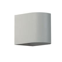 Aplique exterior moderno 9.5x6.8x8cm ABS vidrio blanco IP44 – 8W GU10