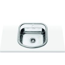 Lavello Sopra Piano Modello Nome - C Lavello Da Incasso 1 Secchio Quadrato Lavello Da Cucina Con Foro Per Rubinetto Larghezza Di 50 Cm Finitura In 