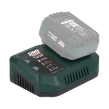 Caricabatterie Powerplus Powpb90700 20v Cavo Flessibile Indicatori