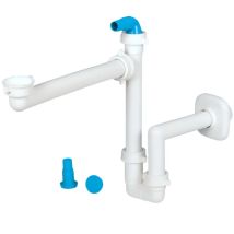 So-tech - Desagüe De Lavabo, Sifón Ahorrador De Espacio Con Conexión Para Lavadora, 32 Mm