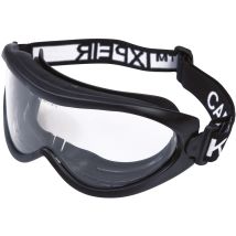 Ekastu Vollsichtbrille Schwarz – 180° Panorama-Sichtfeld – UV-Schutz 99,99% – kratzfest – DIN EN 166 – geeignet für Korrektionsbrillen