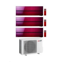Climatiseur Mitsubishi Trial Split Kirigamine Msz-ln Rouge 9+9+9 Avec Mxz-3f54vf3 Inverter R-32 Wi-fi Classe A+++